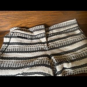 LOFT black and white shorts
